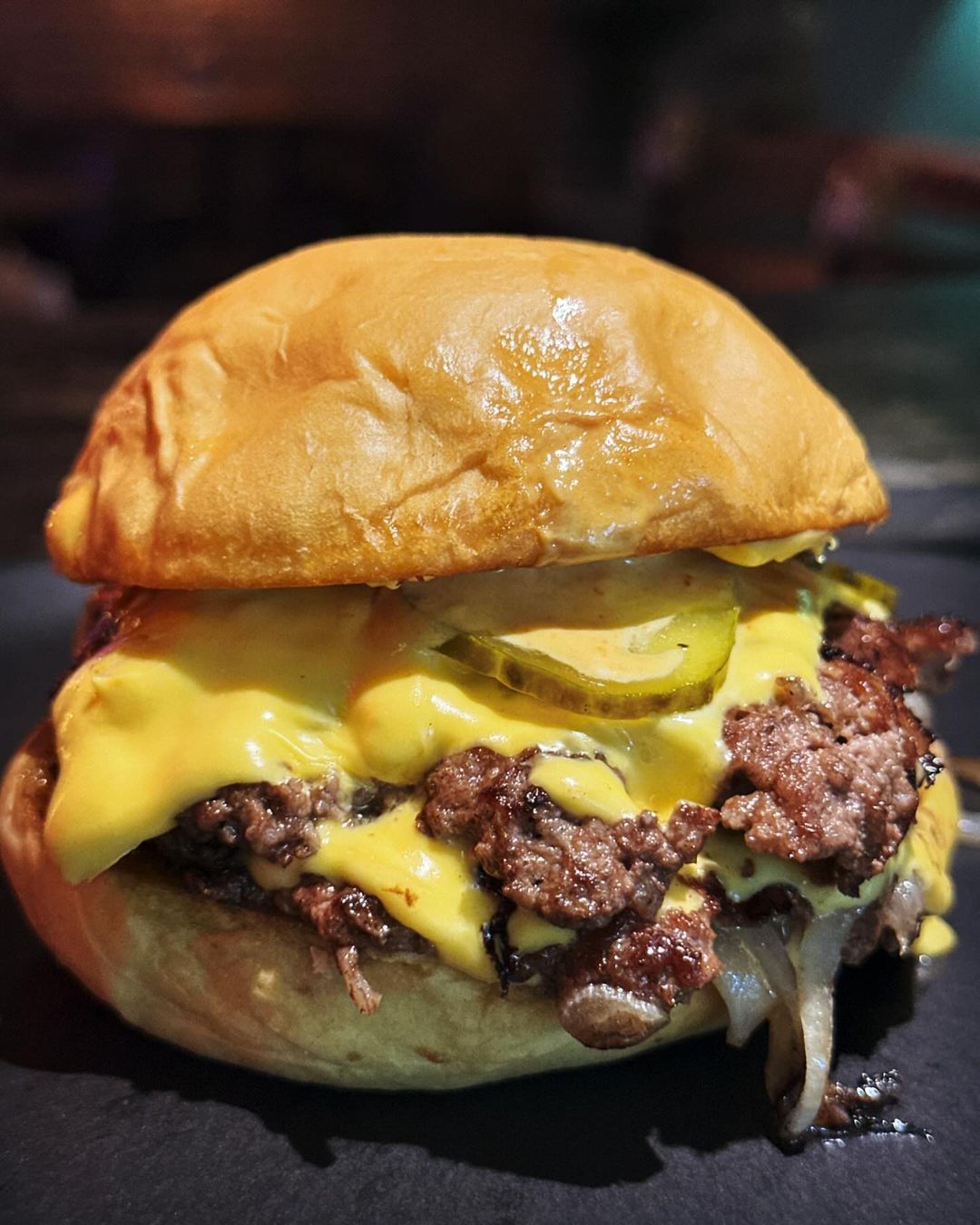 Cheesy Lamb Smash